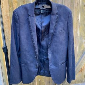 H&M Navy Blazer with Black Trim